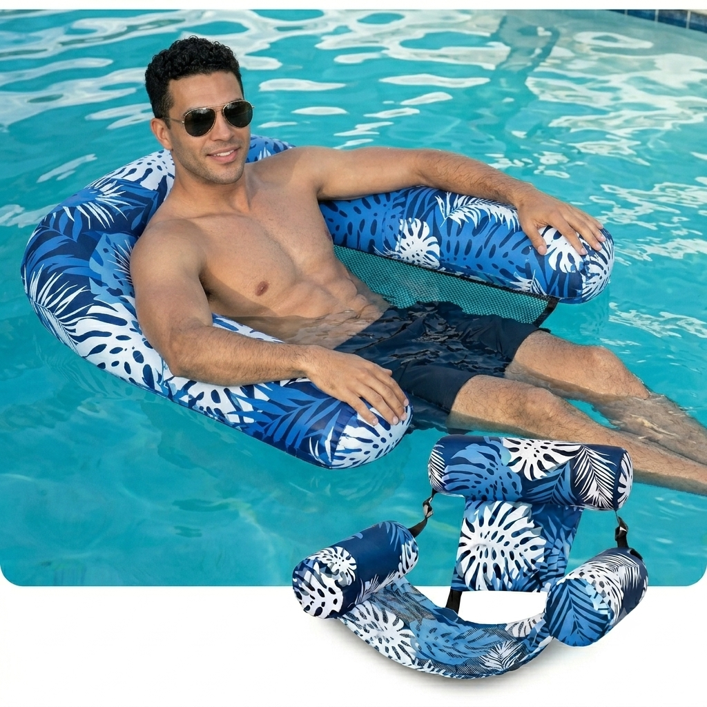 Fauteuil hamac gonflable pour piscine et pour plage